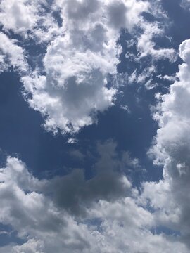 blue sky with clouds