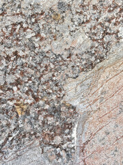 Speckled Granite Stone Texture with Rust and Gray Accents