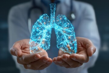 Understanding lung diseases through digital illustration highlighting the complexity of pulmonary health for better awareness and education