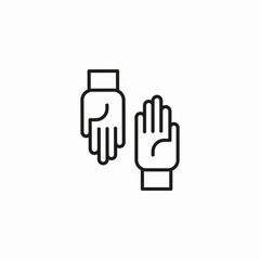 helping human hands icon sign vector