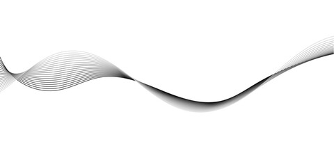 Abstract grey, white smooth element swoosh speed wave modern stream transparent background. Abstract wave line for banner, template, wallpaper background with wave design