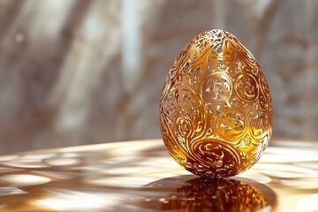 carving Glossy shinny background for Easter