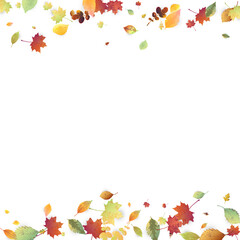 Leaves Falling Autumn Foliage Chaotic Leaf Flying