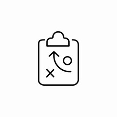 strategy clipboard plan icon sign vector