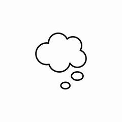 thought bubble icon sign vector