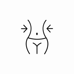 weight loss measure icon sign vector