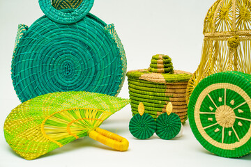 Artesanias en paja de iraca 