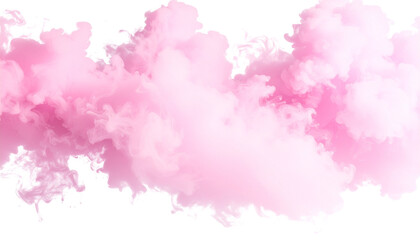 Pink smoke cloud transparent PNG, isolated background cutout png file best for editing 