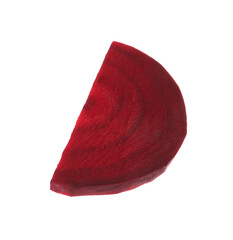 Piece of fresh red beet isolated on white