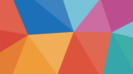 Obraz premium Abstract polygonal background with vibrant colors displaying a geometric mosaic pattern design style