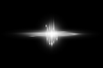 abstract lens flare lighting background with rays