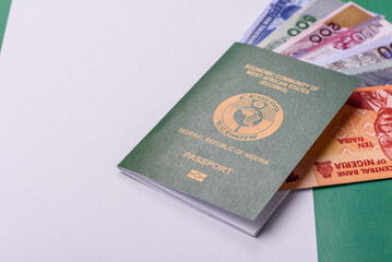 Obraz premium Nigerian International Citizen Passport for global business
