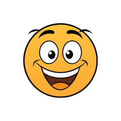 Fototapeta premium happy smiley face with smile