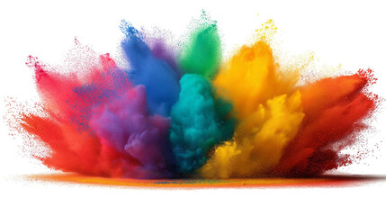 burst of colorful smoke, ai