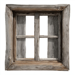 old rusty wooden windows, ai 