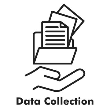 Data Collection Icon - Line Style
