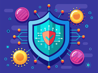 Large digital shield intercepting binary code flow to prevent security breach and intrusion
