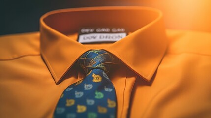 A sophisticated red silk necktie complements a crisp business shirt and suit, embodying elegant formal men's fashion