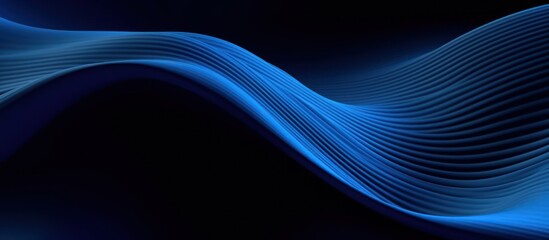 Abstract blue background with flowing lines and wave patterns, creating a futuristic and energetic design