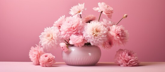 Pink Easter eggs nestle among delicate white and pink blossoms, embodying spring's natural beauty