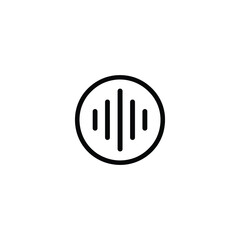 Circular Voice Waveform Icon