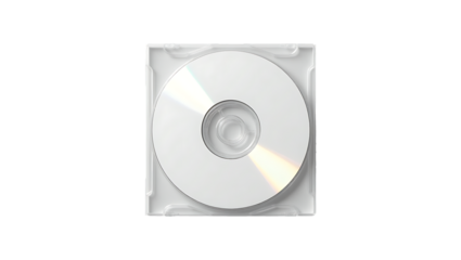cd case isolated on white,Top View of Blank CD in Transparent Jewel Case on Gray Background