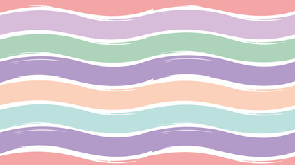 A pastel colored background with wavy horizontal lines and white highlights