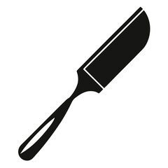 Black and White Graphic Depiction of a Rasp Tool Used for Pedicures and Manicures