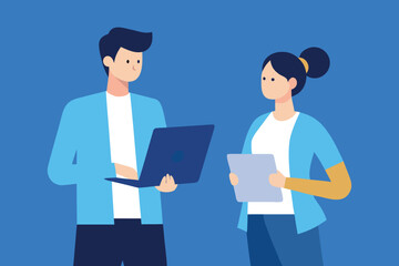 Team Meeting and Idea Generation – Flat Business Concept Illustration