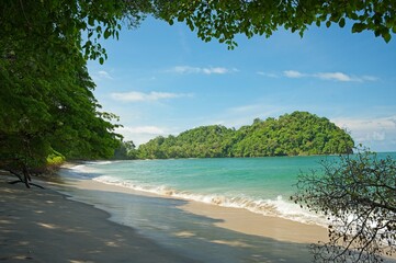 Playa Espadilla Sur or in english Espadilla South Beach in the manuel Antonio National Park in Costa Rica