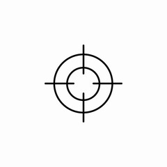 target aim crosshair icon sign vector