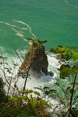 view to the ocean at Punta Catedral trail in the Manuel Antonio National Park in Costa Rica