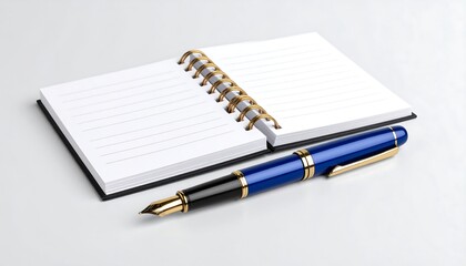 Open notebook and pen