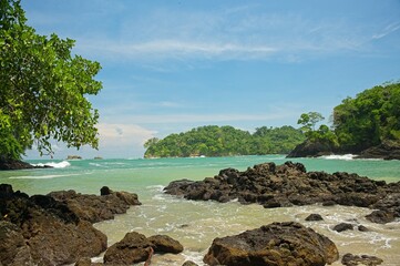 Playa Las Gemelas beach in the manuel Antonio National Park in Costa Rica