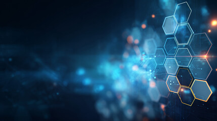 Cyber Big Data Flow Particles Tech Business or Science Background. Medical Research or Tech Innovation Online Webinar Presentation Event. Conference or Forum Vector Illustration Backdrop.