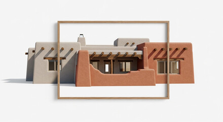 house on a white background
