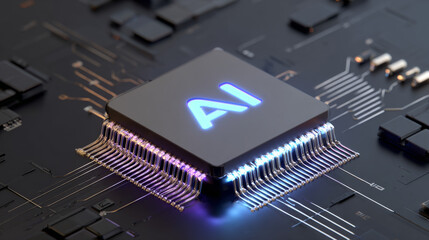 Ai chip Isometric Vector banner for AI, Artificial Intelligence Deep Learning, Machine Learning, and Technological Digital Brain Concepts,isometric banner,AI isometric, AI learning machine, ai icon.