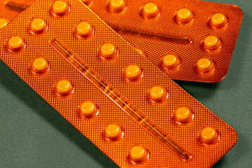 Vitamin D blister in original orange packaging