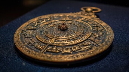 Fototapeta premium Antique brass astrolabe