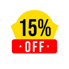 15% off, shop promo, deal png