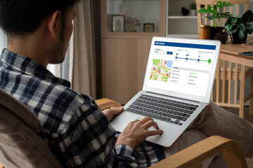 Delivery tracking system for e-commerce and modish online business to timely goods transportation...