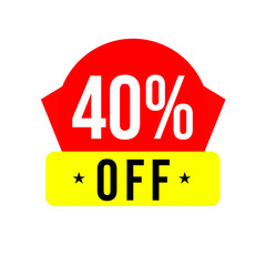 40% off, top deal, save png