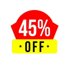 45% off, big saving, shop png