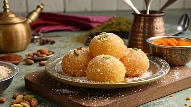 moti choor ladoo in a boxes video indian cuisine video