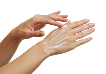 Applying Moisturizing Cream Soft, Smooth, and Hydrated Hands