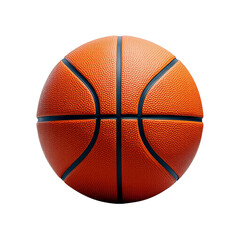 Textured orange basketball with dark lines sport game