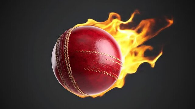 Burning Cricket Ball