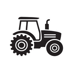 Obraz premium Farm tractor Vector image showcasing agricultural power and traditional machinery