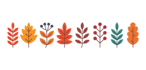 Autumn Leaves and Berries Graphic Design