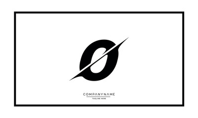 Alphabet letters O or OO logo monogram